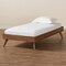 Baxton Studio Lissette Mid-Century Modern Ash Walnut Finished Wood Twin Size Platform Bed Frame 180-11159-Zoro - alternate 4